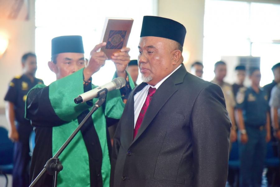 Abel Iqbal Dilantik, Bupati Kasmarni Berpesan Tingkatkan Kuantitas dan Kualitas Pelayanan PDAM