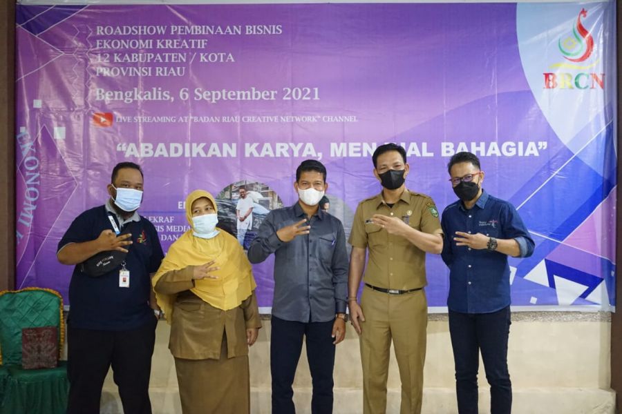 Badan Riau Creative Network Roadshow di Kabupaten Bengkalis, Pelaku Ekraf Sambut Antusias
