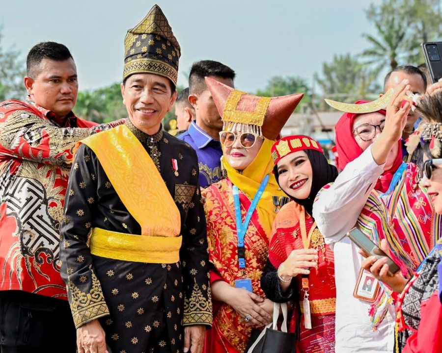 Bupati Bengkalis Ikuti Apel Upacara Harlah Pancasila Bersama Presiden Joko Widodo di Dumai
