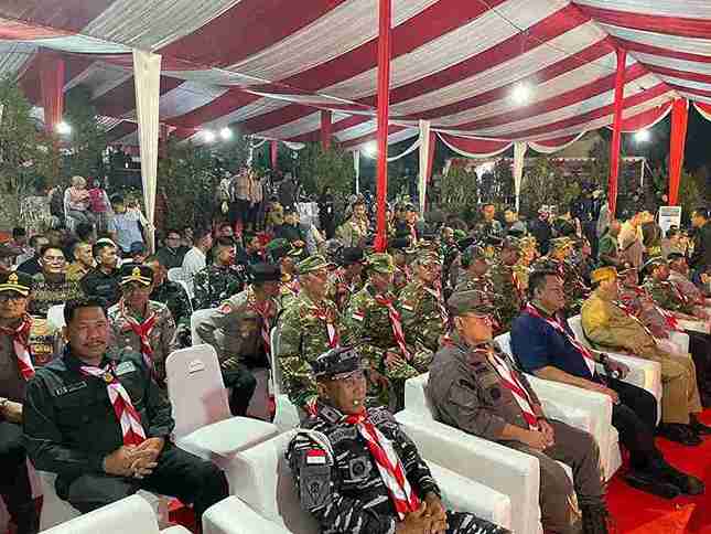Bupati Bengkalis Ikuti Kegiatan Api Unggun Jambore Karhutla 2025