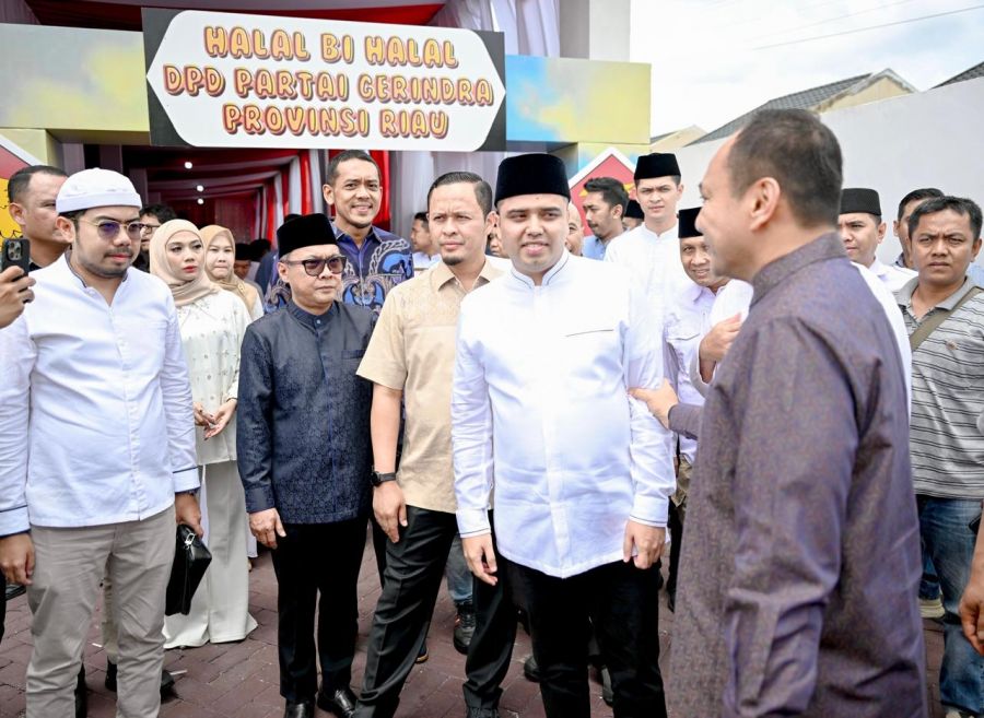 Bupati Bengkalis, Kasmarni Hadiri Halal Bihalal Pengurus DPD Partai Gerindra