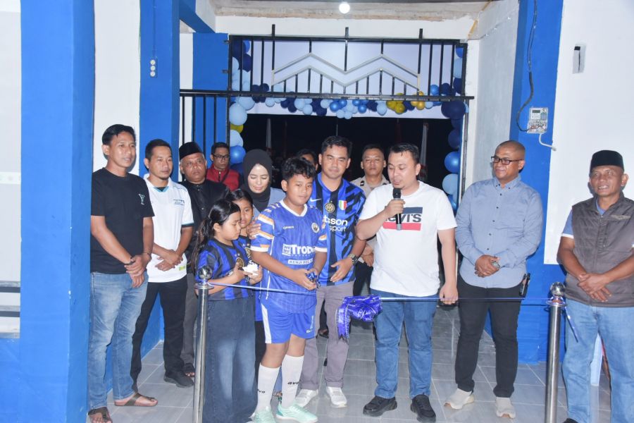 Bupati Bengkalis Resmikan Gedung Futsal dan Turnamen Kenji Cup I 2025