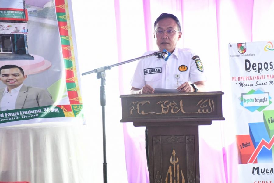Bupati Bengkalis Resmikan Kantor PT. BPR Pekanbaru Madani Kantor Kas Bengkalis