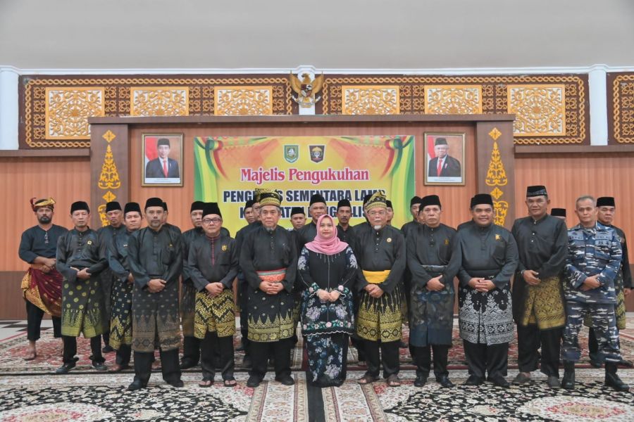 Bupati Kasmarni Hadiri Pengukuhan Sementara LAMR Kabupaten Bengkalis