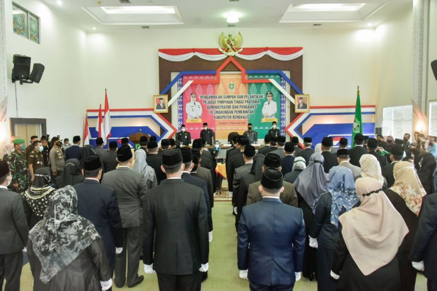 Bupati Lantik 62 Pejabat Lingkup Pemkab Bengkalis
