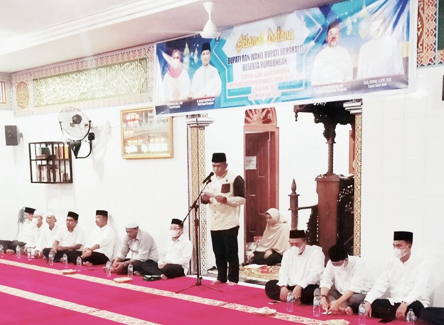 Camat Bukit Batu dan Bupati Bengkalis Gelar Safari Romadhan di Masjid Ar-Rosyidin