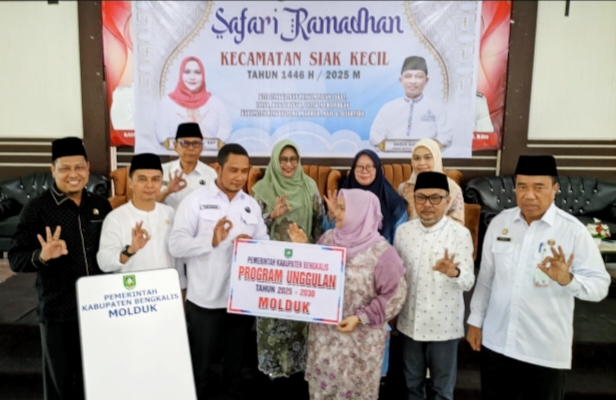 Camat Siak Kecil Sambut Kedatangan Bupati Bengkalis, Dalam Rangka Silaturahmi dan Safari Ramadhan
