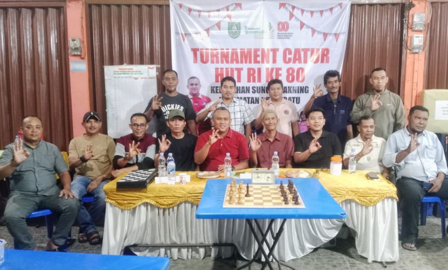 Dalam Rangka Memperingati HUT RI ke-80, Kelurahan Sungai Pakning Gelar Turnament Catur