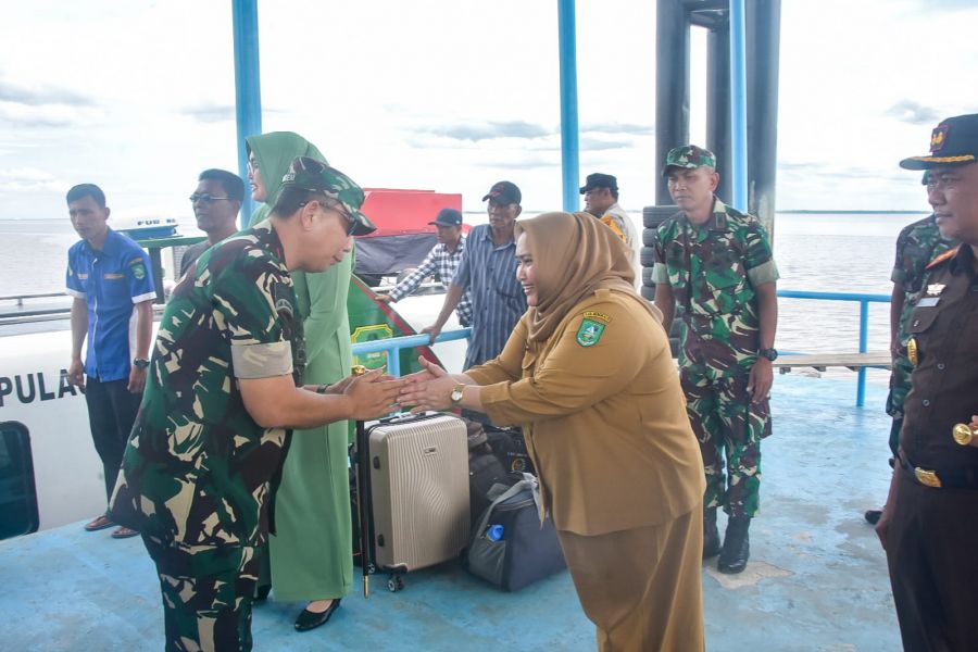 Danrem 031 Brigjen TNI Dany Rakca, Kunker ke Bengkalis, Bupati Kasmarni Sambut Kedatangannya
