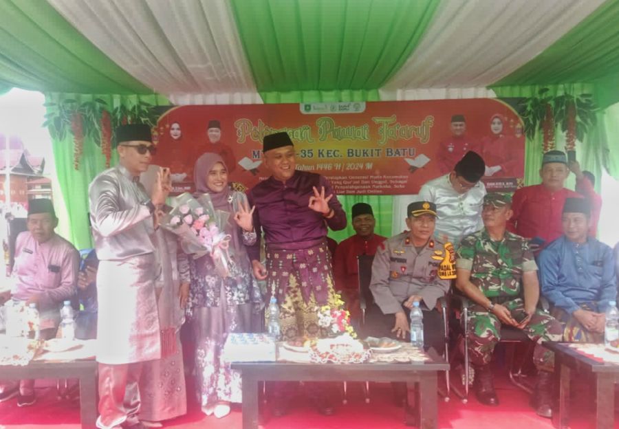 Desa Sungai Selari Ikutkan 500 Peserta pada Pawai Taaruf Tingkat Kecamatan Bukit Batu