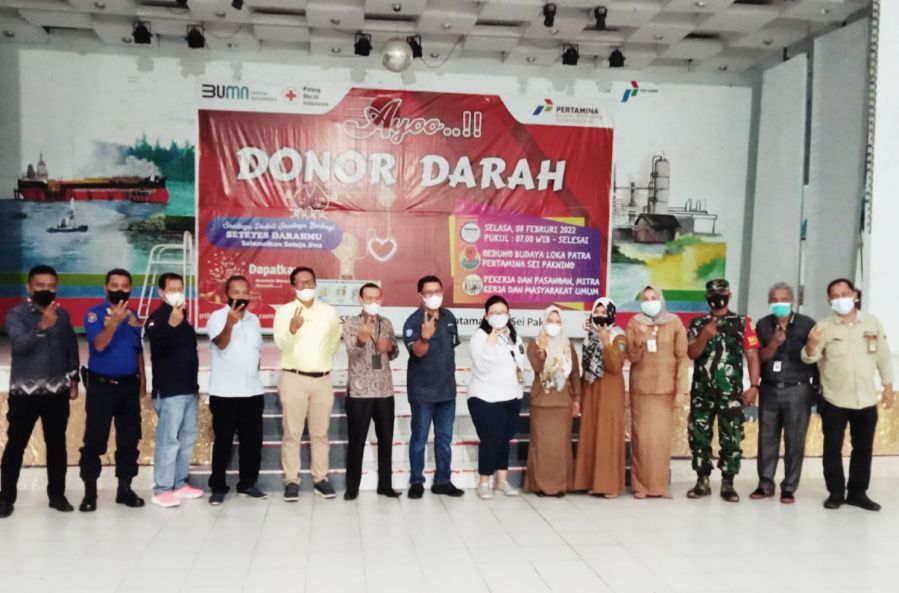 Direktur Polbeng Hadiri Kegiatan Donor Darah di Pertamina RU II Sungai Pakning