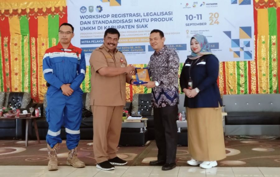 Direktur Polbeng Hadiri Workshop Registrasi, Legalisasi dan Standarisasi Mutu Produk UMKM