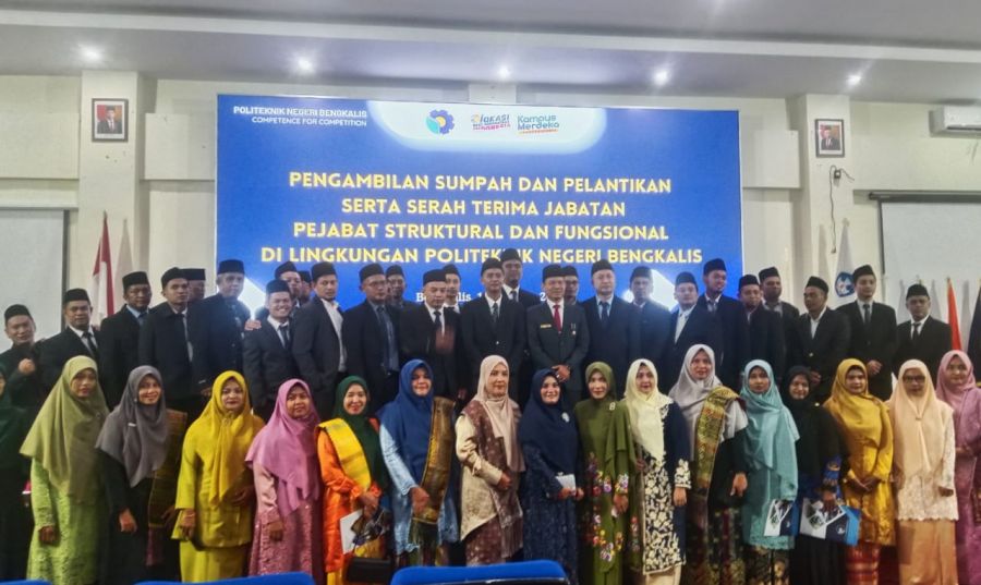 Direktur Polbeng Lantik Pejabat Struktural dan Fungsional Lingkup Politeknik Negeri Bengkalis