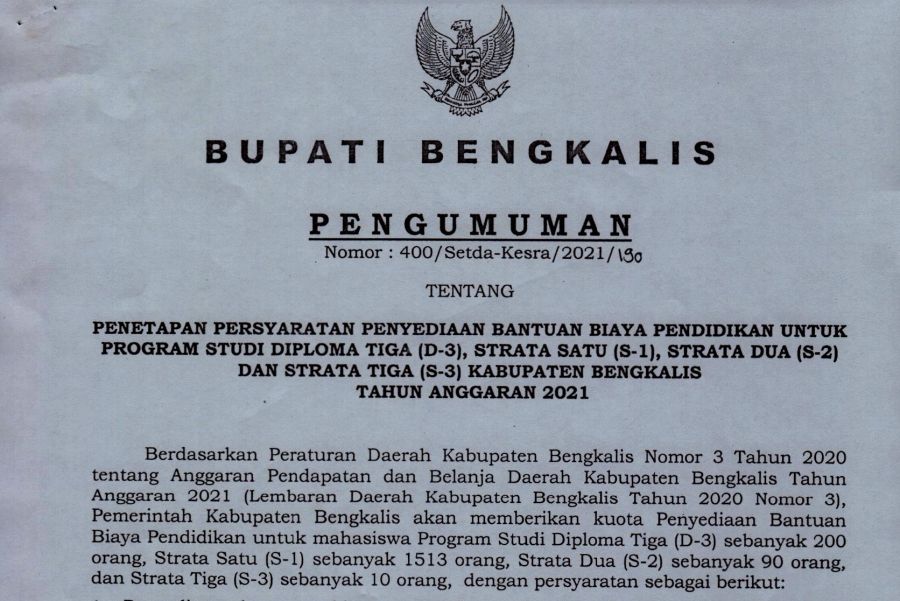 Diumumkan Bagi Mahasiswa, 