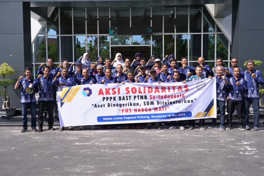Dosen dan Tendik Polbeng Gelar Aksi Solidaritas, Tuntut Status PNS