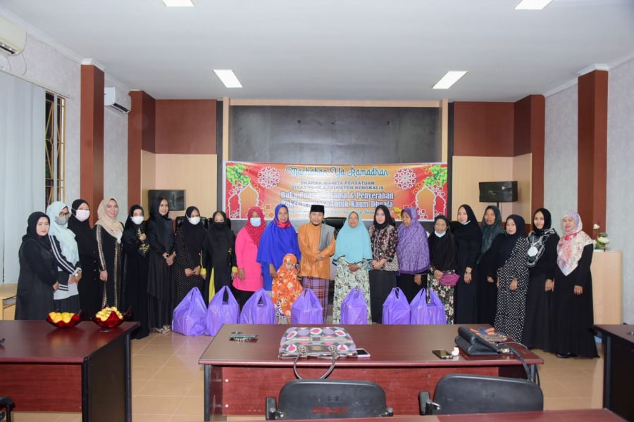 DWP PUPR Bengkalis Gelar Buka Puasa Bersama dan Penyerahan Paket Sembako Kepada Kaum Dhuafa