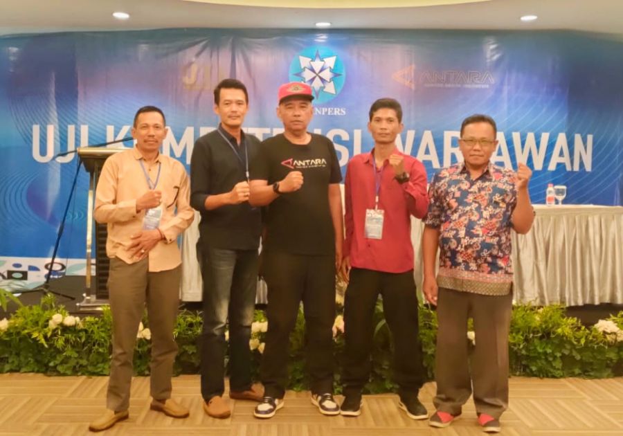 Empat Utusan JMSI Bengkalis Lulus Uji Kompetensi Wartawan di Pekanbaru