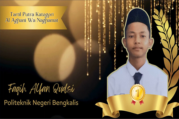 Faqih Alfan Qudsi Mahasiswa Polbeng, Berhasil Meraih Juara 1 di MTQ Politeknik Nasional