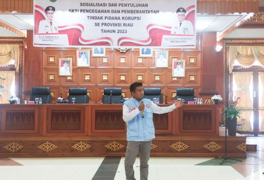 FORPAK Riau Laksanakan Kegiatan Sosialisasi Pencegahan Pemberantas Tindak Pidana Korupsi di Siak