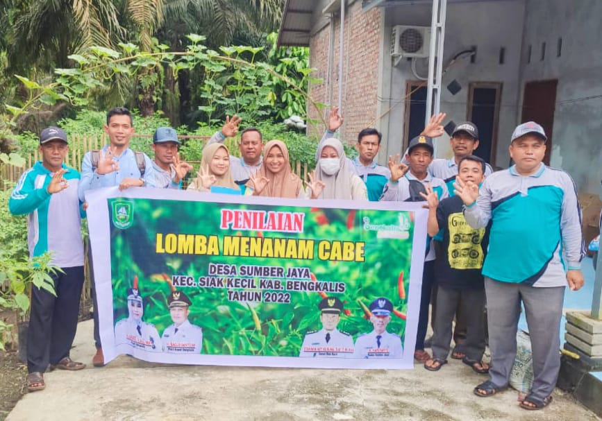 Gelar Lomba Tanam Cabai, M. Hariyanto: untuk Membudidayakan Tanaman cabai di Desa Sumber Jaya