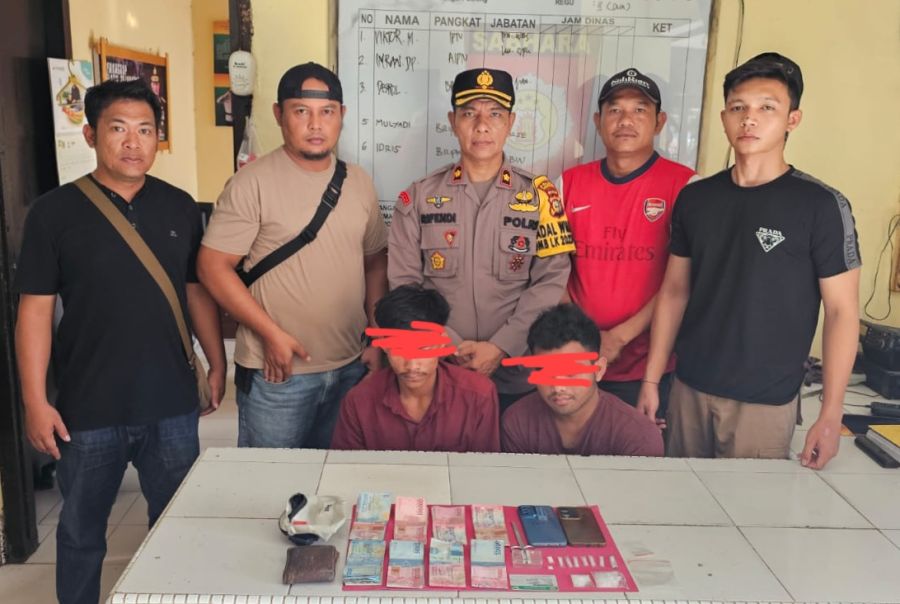 Gelar Operasi Antik, Polsek Bukit Batu Amankan 2 Orang Diduga Pengedar Barang Haram