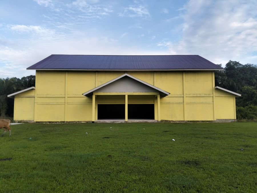 Gunakan DD, Pemerintah Desa Tenggayun Lanjutkan Pembangunan GOR