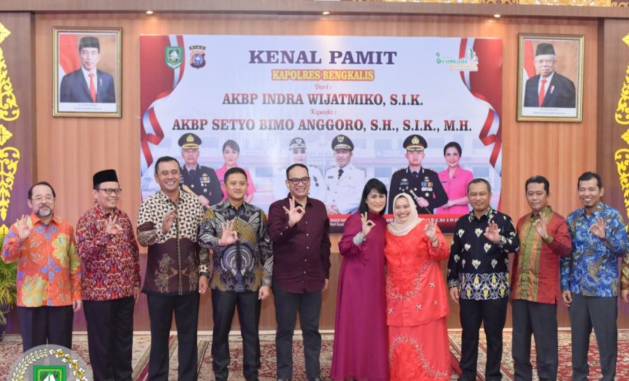 H. Khairul Umam Hadiri Sertijab Kapolres Bengkalis