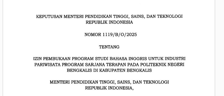 Izin Penyelenggaraan Resmi Terbit, Prodi BISPAR Siap Terima Mahasiswa Perdana Tahun Depan