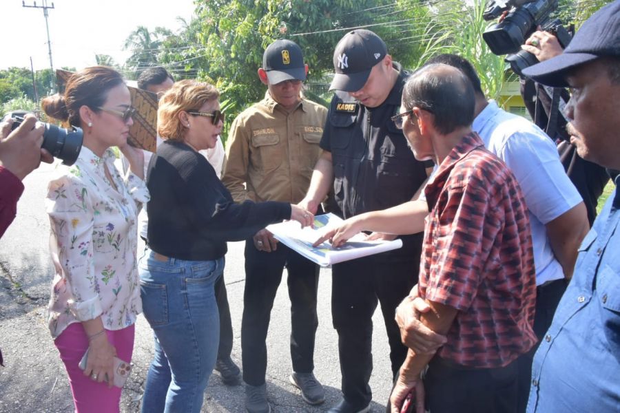 Kadis PUPR Bengkalis Dampingi Investor Dari China Tinjau Lokasi Rencana Pembangunan Jembatan