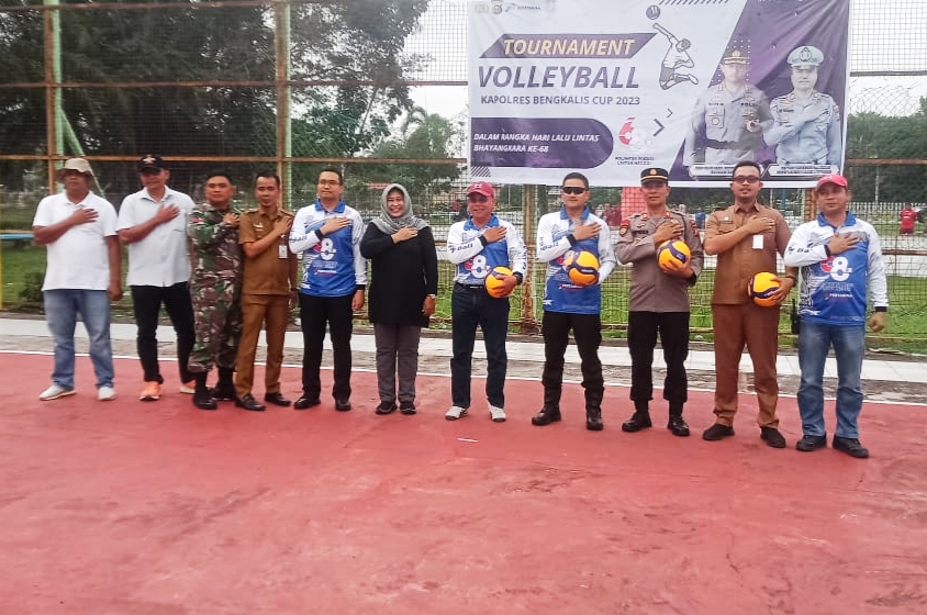 Kapolres Bengkalis AKBP Setyo Bimo Anggoro Resmi Buka Turnamen Kapolres Cup 2023