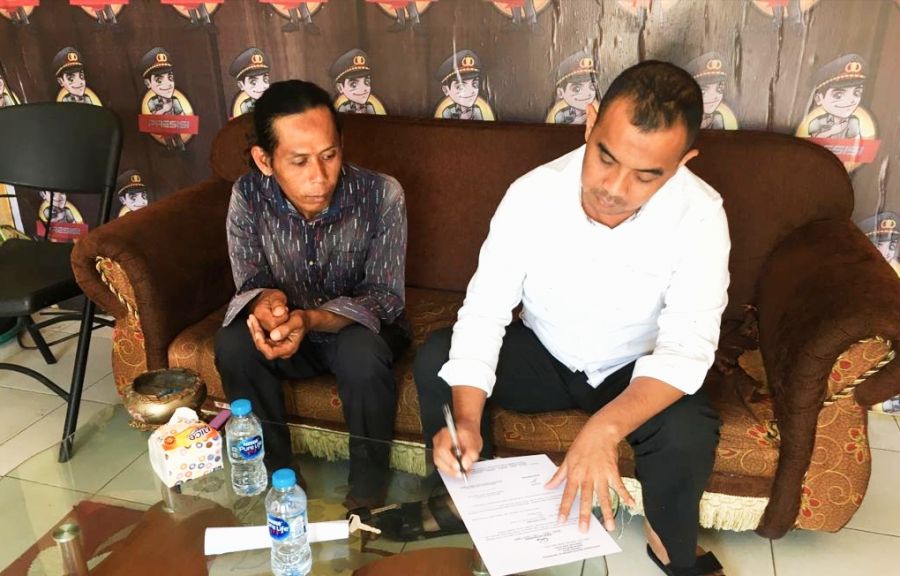 Kapolsek Siak Kecil Sukses Pulangkan Orang terlantar ke Kampung Halamannya