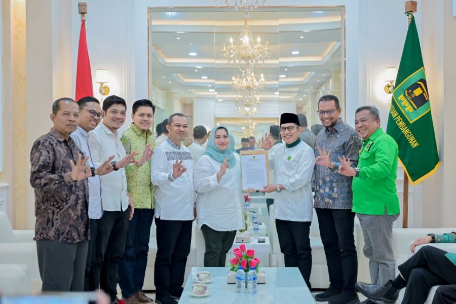 Kasmarni - Bagus Santoso Terima SK dari DPP PPP, Bakal Calon Bupati dan Wakil Bupati Bengkalis