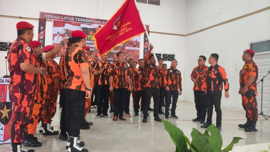 Ketua MPC Kabupaten Bengkalis Lantik Abdul Wahab Pimpin Pemuda Pancasila Kecamatan Bukit Batu