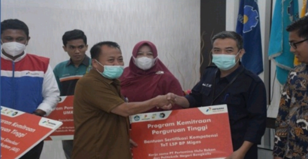 Komitimen Peningkatan SDM Perguruan Tinggi, PHR Kirim Dosen Polbeng ToT LSP BP Migas