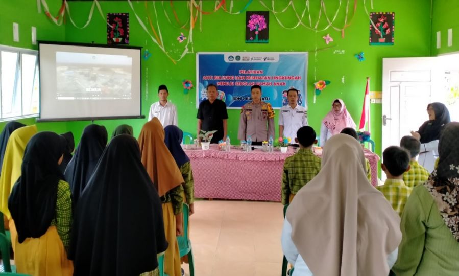 Korwil Pendidikan Bersama Kapolsek Bukit Batu Sosialisasi Anti Bullying ke Siswa Sekolah Dasar