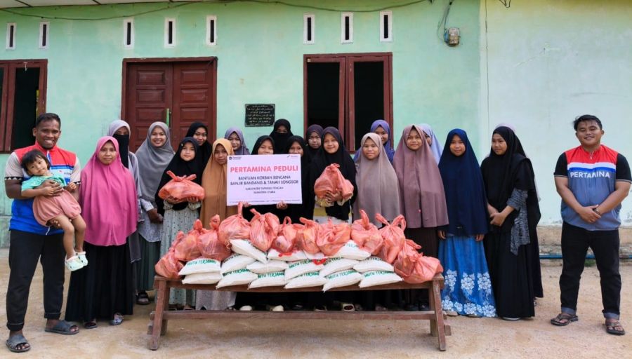 KPI RU II Sungai Pakning Bersama Pos Dai Riau, Salurkan Bantuan kepada Korban Banjir dan Longsor