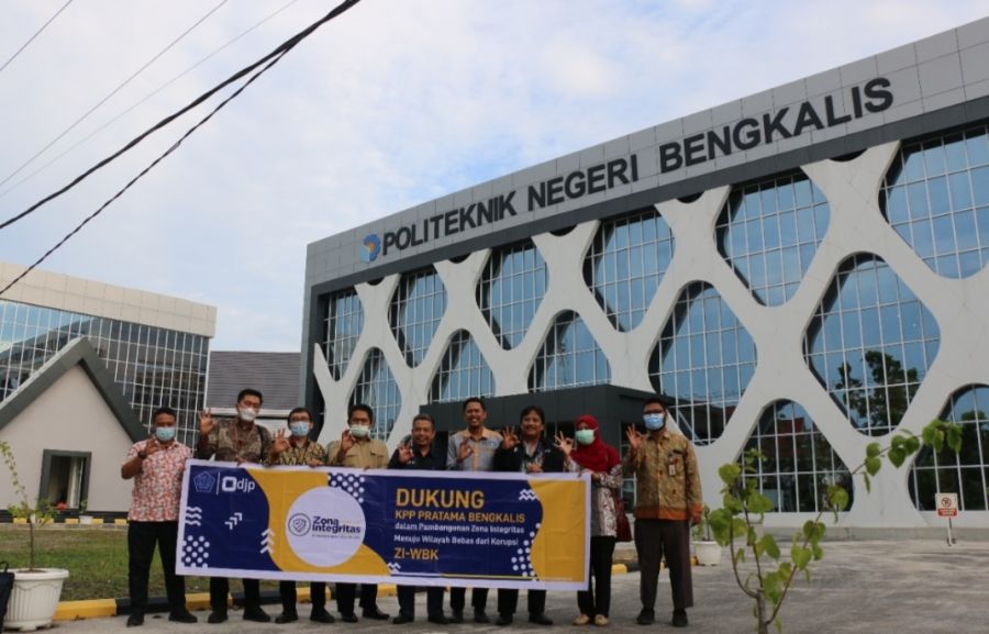 Kunjungan Humas Kanwil DJP Provinsi Riau ke Tax Center Politeknik Negeri Bengkalis