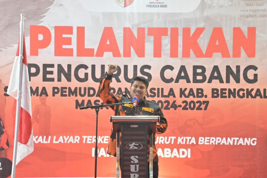 M Arsya Fadillah Resmi Nakhodai SAPMA-PP Kabupaten Bengkalis