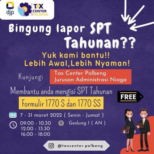 Melalui Tax Center, Polbeng Siap Bantu Masyarakat