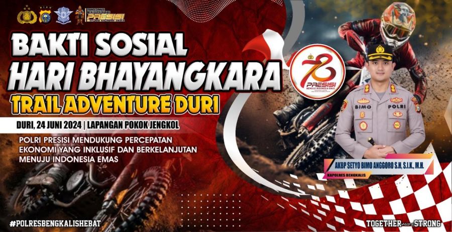 Menyemarakkan HUT ke 78 Bhayangkara, Polres Bengkalis Akan Gelar Trail Adventure