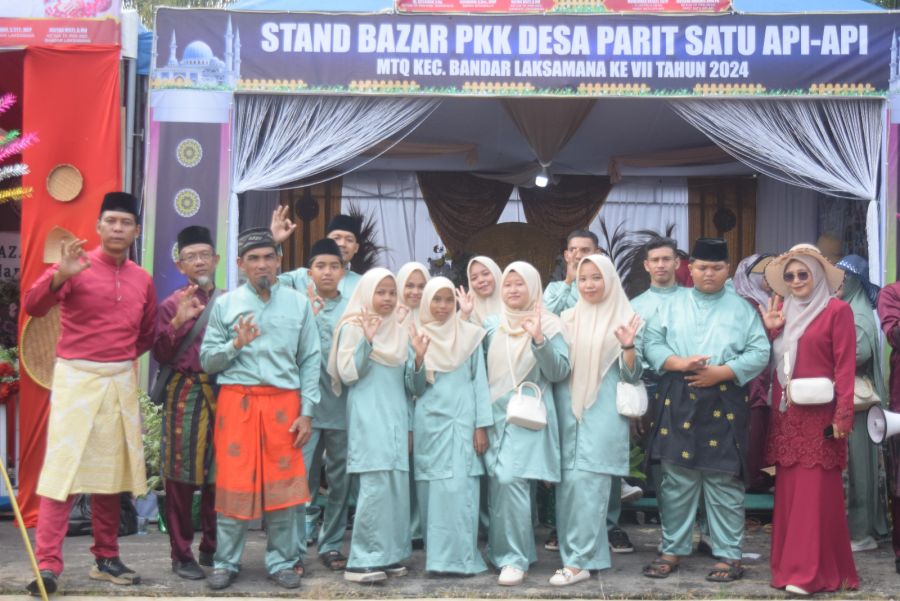 Meriah MTQ ke-7 Kecamatan Bandar Laksamana, Pemdes Desa Parit 1Api Api Gelar Stand Bazar