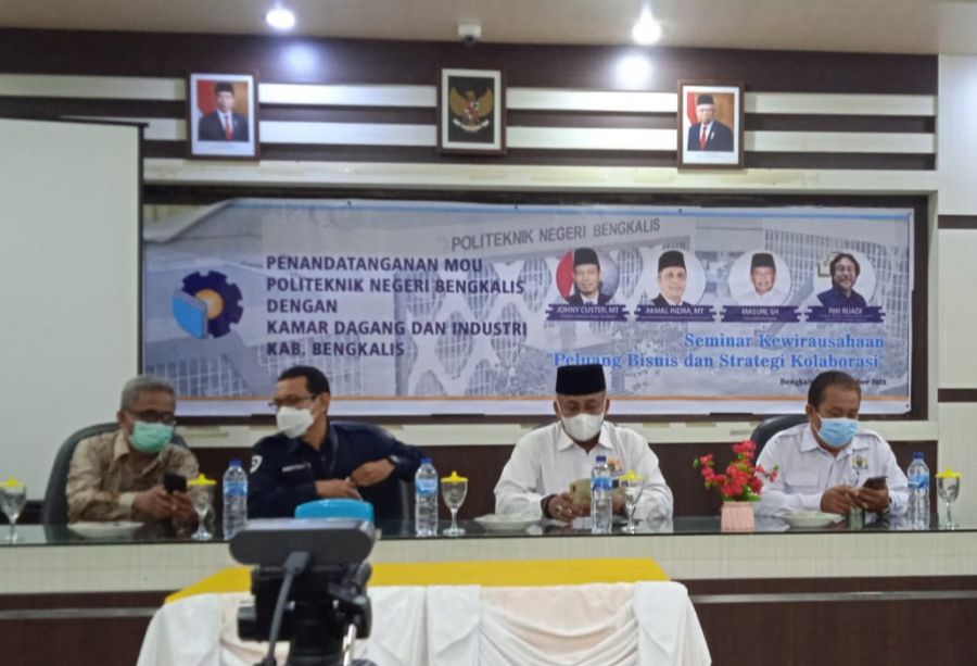 MoU Dengan KADIN Bengkalis, Wujudkan Link dan Supermatch Dunia Pendidikan dan DUDIKA