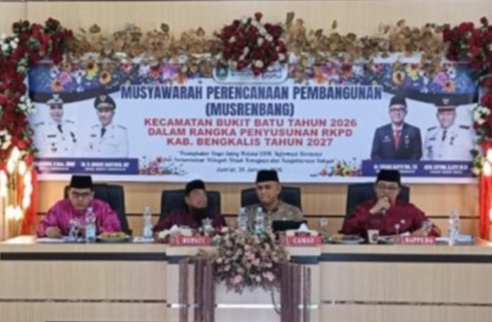 Musrenbang Kecamatan Bukit Batu Tahun 2026, Camat: Semoga Usulan yang di Prioritas cepat Terlaksana