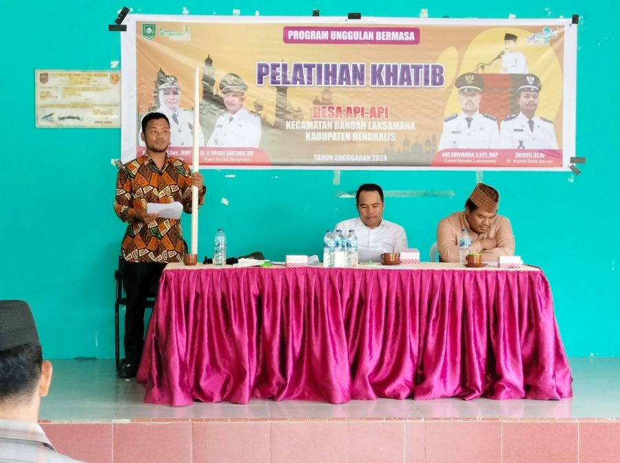 Pemdes Api-api Laksanakan Pelatihan Khatib, Guna Memberikan Pemahaman Terhadap Syariat Islam