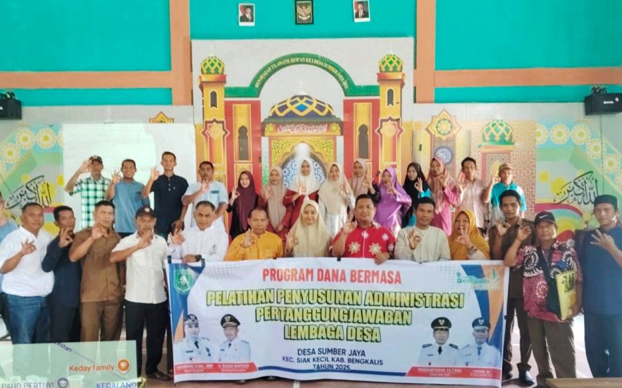 Pemdes Sumber Jaya Gelar Pelatihan Administrasi Lembaga Desa