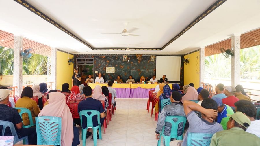 Pemdes Tenggayun Gelar Sosialisasi Pembangunan Perkebunan Plasma dan Inti