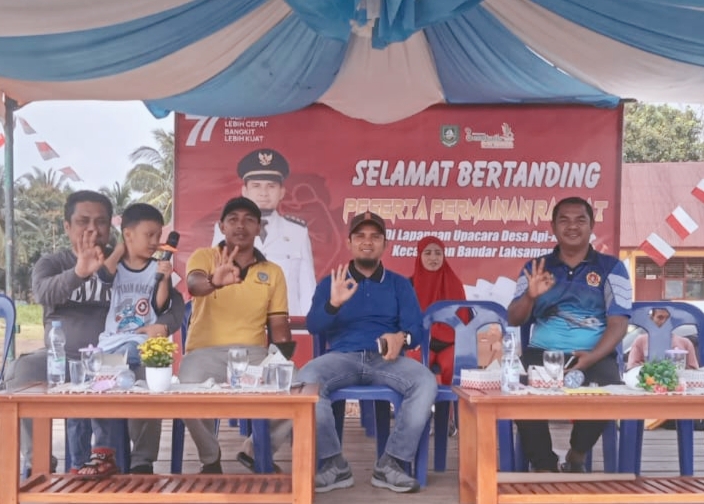 Pemerintah Bandar Laksamana Meriahkan HUT RI ke- 77 dengan Permainan Rakyat