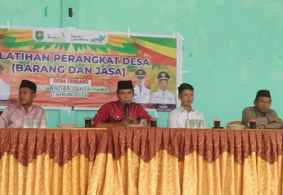 Pemerintah Desa Temiang Menggelar Pelatihan Pengadaan Barang dan Jasa