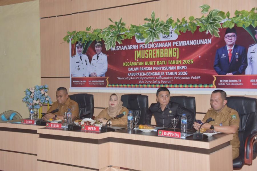 Pemerintah Kecamatan Bukit Batu Gelar Musrenbang Tahun 2025