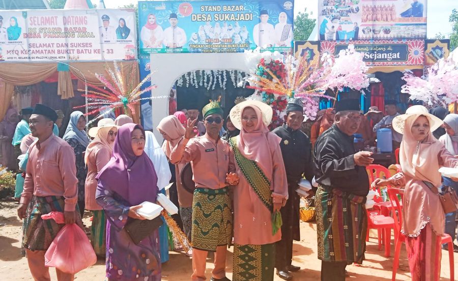 Pemdes Sukajadi ikut Sukses dan Meriahkan MTQ ke- 33 Tingkat Kecamatan Bukit Batu
